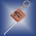 3ft Wooden Tape Measure with Key ring (Screen print)